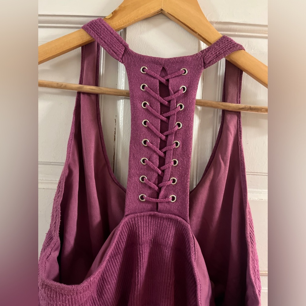 7th Avenue Design Studio | Knit Rib Razor Back Tank Top size Large